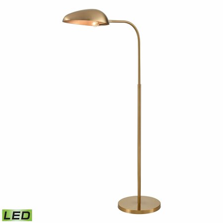 ELK SIGNATURE Alda 53.5'' High 1-Light Floor Lamp - Aged Brass - Includes LED Bulb H0019-11106-LED